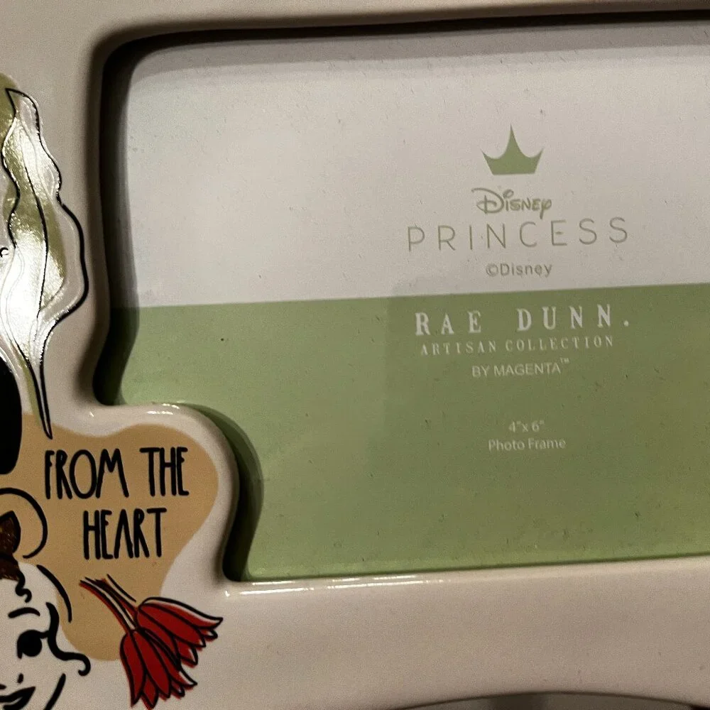 Rae Dunn Disney Princess Picture Frame (From the Heart /‎ 5X7) (new)
